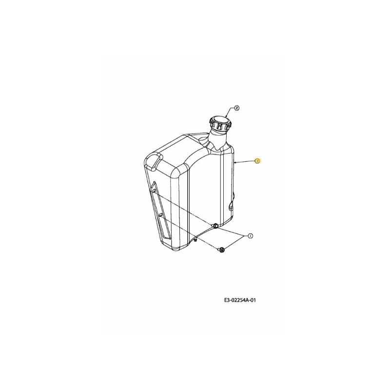 SERBATOIO DI CARBURANTE 751-0658E ORIGINALE MTD