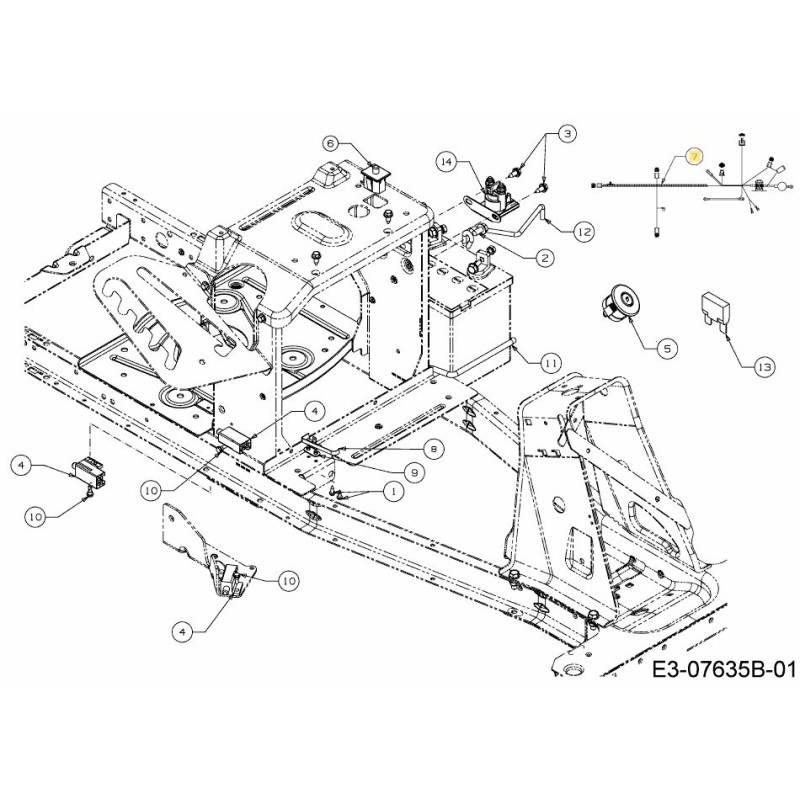 KABELBAUM 725-06041 ORIGINAL MTD
