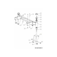 YOKE CASTER WHEEL 603-05057CCY ORIGINAL MTD | Newgardenstore.eu