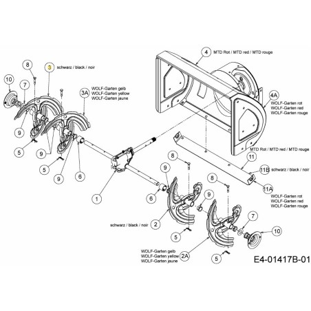 CONJUNTO DE BARRENO-RH 684-04114A-S ORIGINAL MTD | Newgardenstore.eu