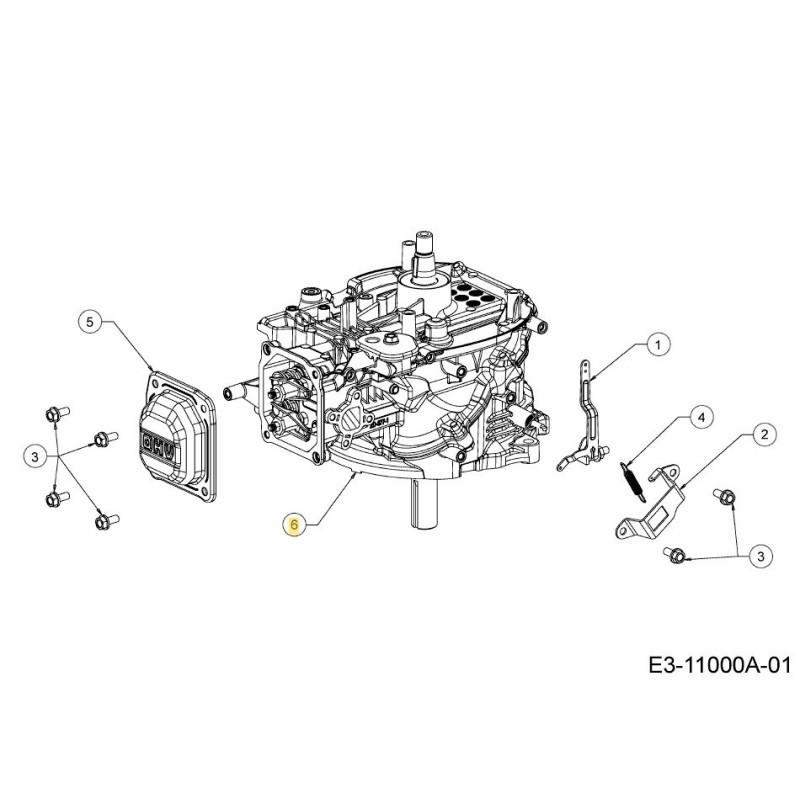 COPERCHIO DEL CARTER MOTORE 751-19471 ORIGINALE MTD