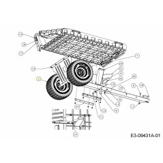 WHEEL ASM 15X6X6 634-05166 ORIGINAL MTD | Newgardenstore.eu