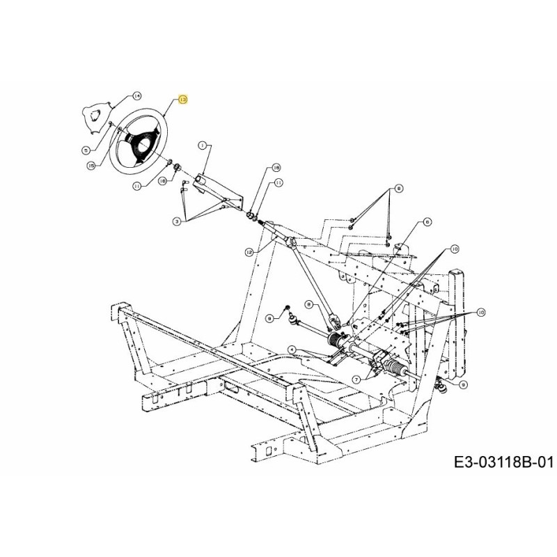 VOLANT 3 BRANCHES 731-04514 ORIGINAL MTD