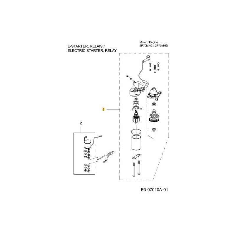 ELEKTRISCHER ANLASSER 751-12457 ORIGINAL MTD