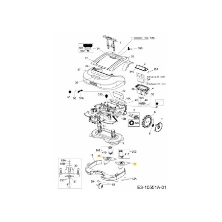 KIT 2 LAME MRK6101A-ET ORIGINALE MTD | Newgardenstore.eu