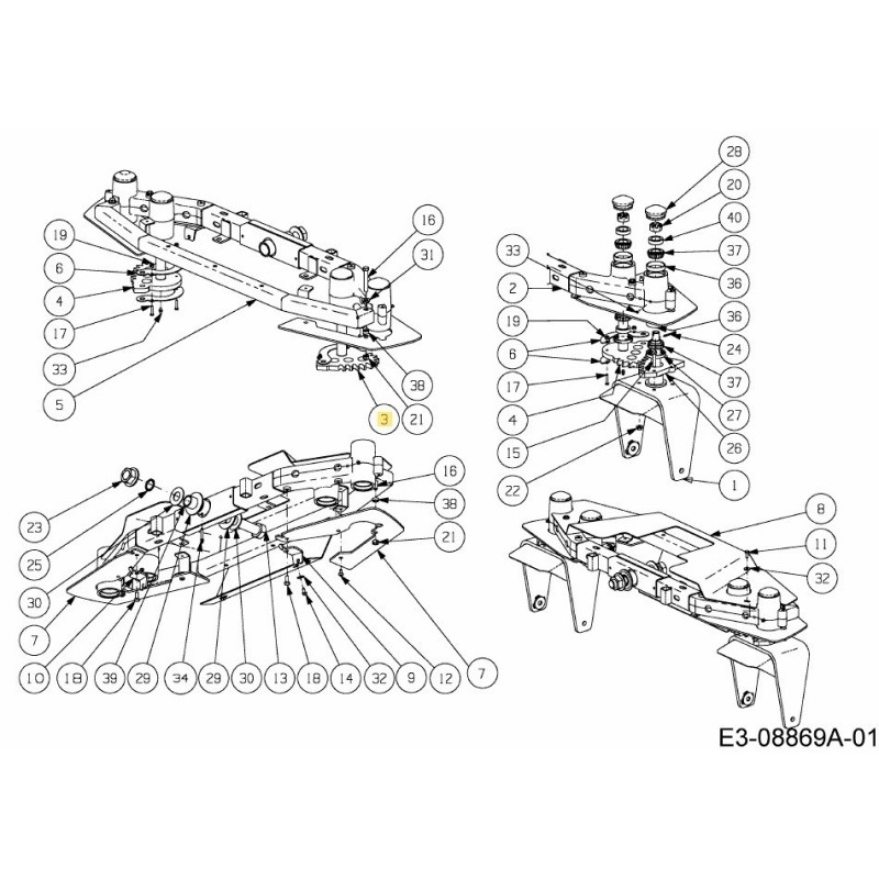 LENKGETRIEBE LINKS 680-00154 ORIGINAL MTD