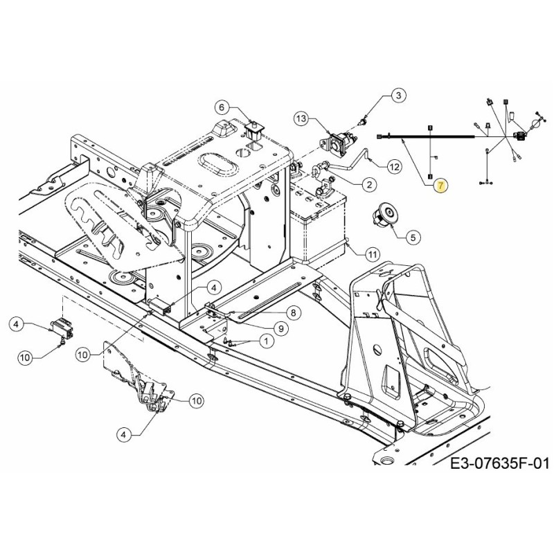 CABLAGGIO ELETTRICO 725-06273A ORIGINALE MTD
