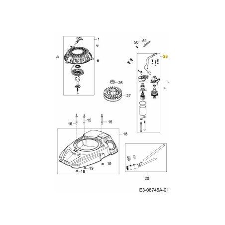 AVVIAMENTO ELETTRICO 651-05207 ORIGINALE MTD | Newgardenstore.eu