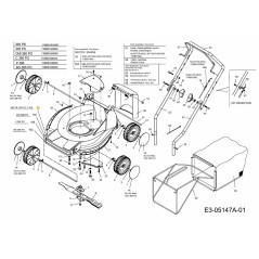PLATAFORMA DE CORTADORA ROJA SG-4062550A ORIGINAL MTD | Newgardenstore.eu