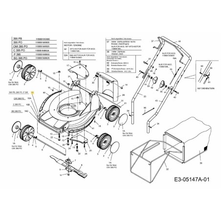 PLATEAU DE COUPE ROUGE SG-4062550A ORIGINAL MTD | Newgardenstore.eu