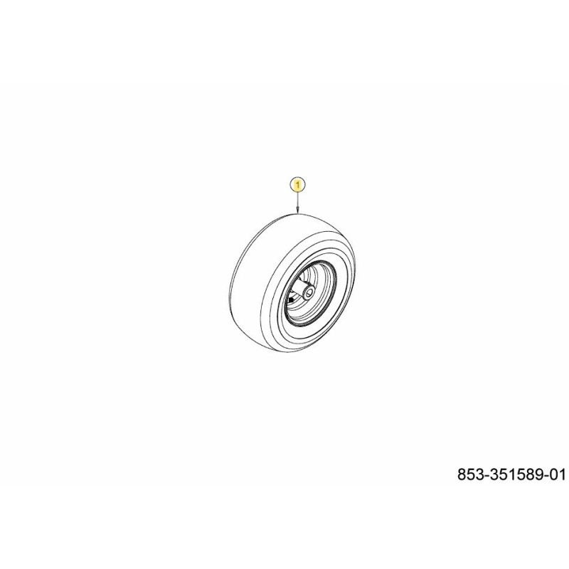 WHEEL CPL. 13x6.5 634-07526 ORIGINAL MTD