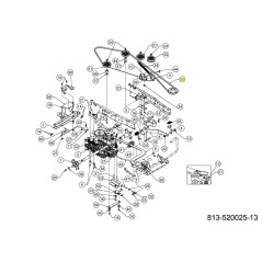 BELT:V TYPE:A SEC X 111.75 754-05170A ORIGINAL MTD | Newgardenstore.eu