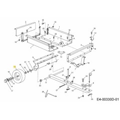 RUOTA, 4,30x3,75x8-3/4 ID AF-43008 ORIGINALE MTD