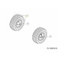 WHEEL ASM. 11.0X4.0X5.0 BEIGE 634-04212C ORIGINAL MTD WHEEL ASM. 11.0X4.0X5.0 BEIGE 634-04212C ORIGINAL MTD