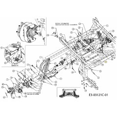 BARRA ESTABILIZADORA TRASERA 4X4 750-04487A ORIGINAL MTD | Newgardenstore.eu