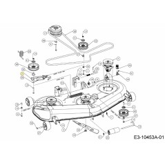 Halterung für Umlenkrolle 603-05350B-S Original MTD