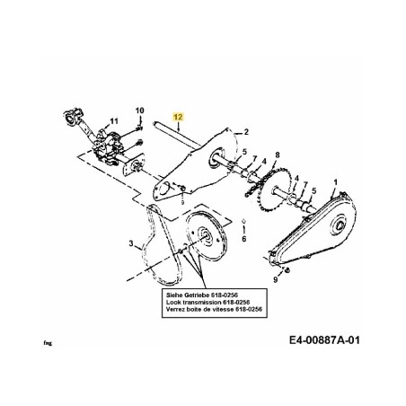 Achsenkantenschneider 611-0063 Original MTD | Newgardenstore.eu