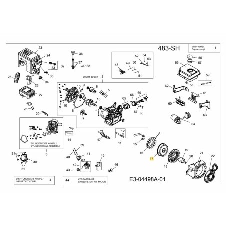 VOLANTE 751-11312 ORIGINAL MTD | Newgardenstore.eu