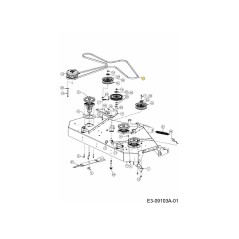 Riemendeck 161,75" 754-05015 Original MTD