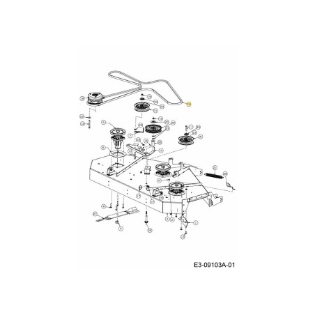 PLATAFORMA DE BANDA 161.75" 754-05015 ORIGINAL MTD | Newgardenstore.eu