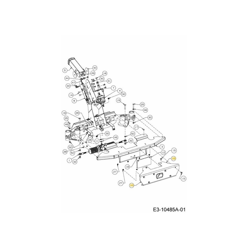 Abdeckung für obere vordere Stoßstange 703-10637-CY Original MTD Abdeckung für obere vordere Stoßstange 703-10637-CY Original MTD