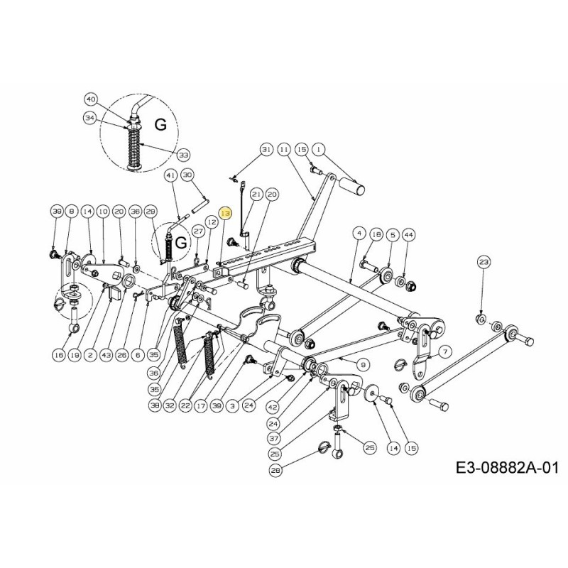 ÍNDICE DE ELEVACIÓN DEL DESLIZADOR DEL BRAZO 703-08388A ORIGINAL MTD ÍNDICE DE ELEVACIÓN DEL DESLIZADOR DEL BRAZO 703-08388A ORIGINAL MTD