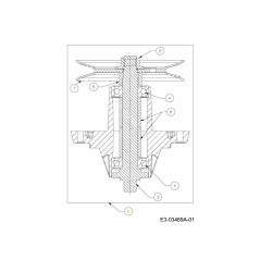 SPINDLE BLADE W/PULLEY 618-05137 ORIGINAL MTD