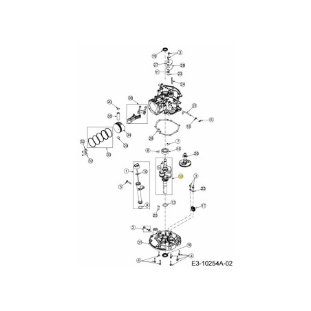 ALBERO MOTORE 751-14417 ORIGINALE MTD | Newgardenstore.eu