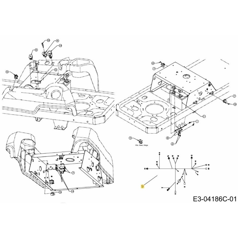 KABELBAUM 725-04847C ORIGINAL MTD