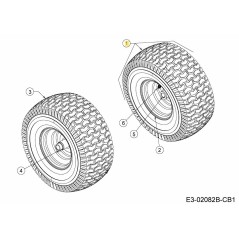 WHL COMPL 13.0x5.0x6.0 PLAS 634-04101-CB ORIGINALE MTD | Newgardenstore.eu