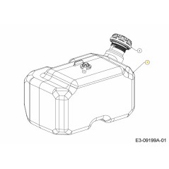 TANK ASM FUEL 3 GAL 651-05101A ORIGINAL MTD | Newgardenstore.eu