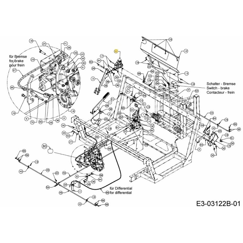 CYLINDER ASSY. 661-04042 ORIGINAL MTD