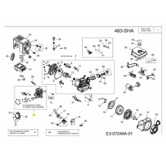 HEAD CYLINDER COMPL. 751-11329B ORIGINAL MTD