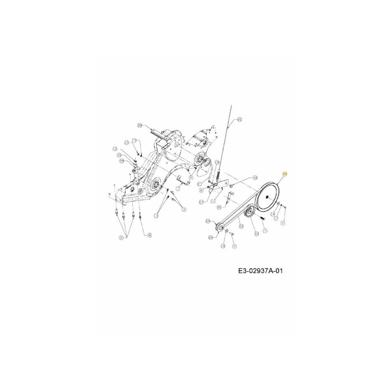 PUL : ENTRÉE : 4L X 8.594 COURROIE OD 756-1162 ORIGINAL MTD