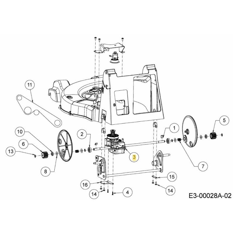 GETRIEBE VARTR:MC500:46CM: 618-07323 ORIGINAL MTD