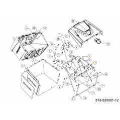 Rahmen Oberer Grasfangsack 649-05115B-S Original MTD
