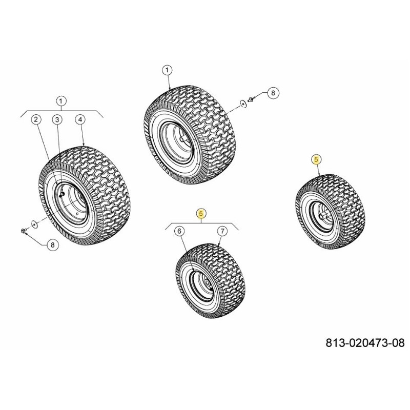 WHL:COMPL:15x6x6:SQ SH PLST 634-05149ACB ORIGINAL MTD