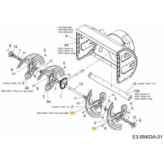 Schneckenbaugruppe links 684-04151717 Original montiert
