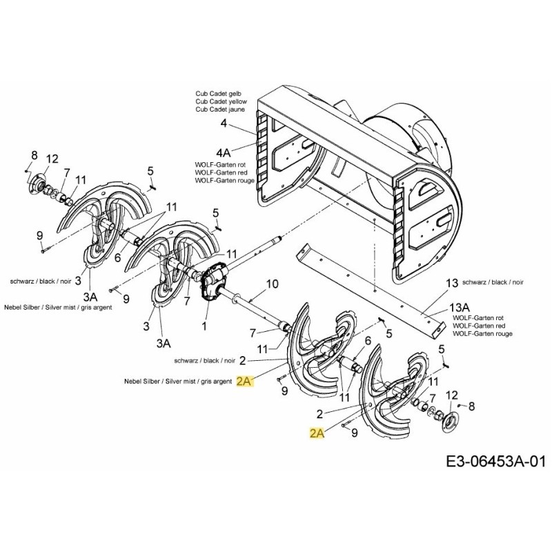 Schneckenbaugruppe links 684-04151717 Original montiert Schneckenbaugruppe links 684-04151717 Original montiert