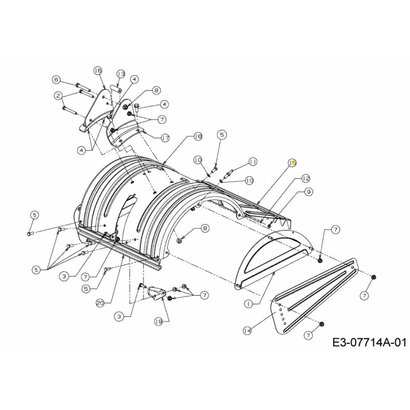 FENDER REAR 786-0113A-CY ORIGINAL MTD FENDER REAR 786-0113A-CY ORIGINAL MTD