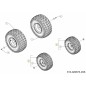 JANTE COMPLÈTE 15X6X6 GRIS 634-05178A-S ORIGINAL MTD