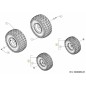 RUOTA COMPLETA 15X6X6 GRIGIA 634-05178AGR ORIGINALE MTD RUOTA COMPLETA 15X6X6 GRIGIA 634-05178AGR ORIGINALE MTD