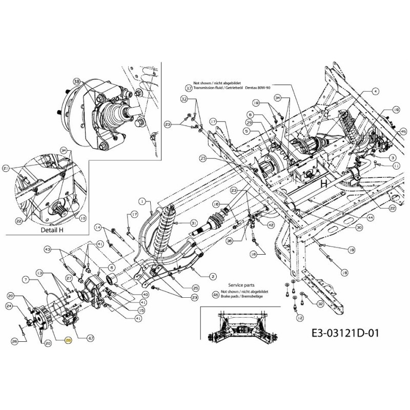 HUB ASM-WHEEL 4X4 618-04489 ORIGINAL MTD