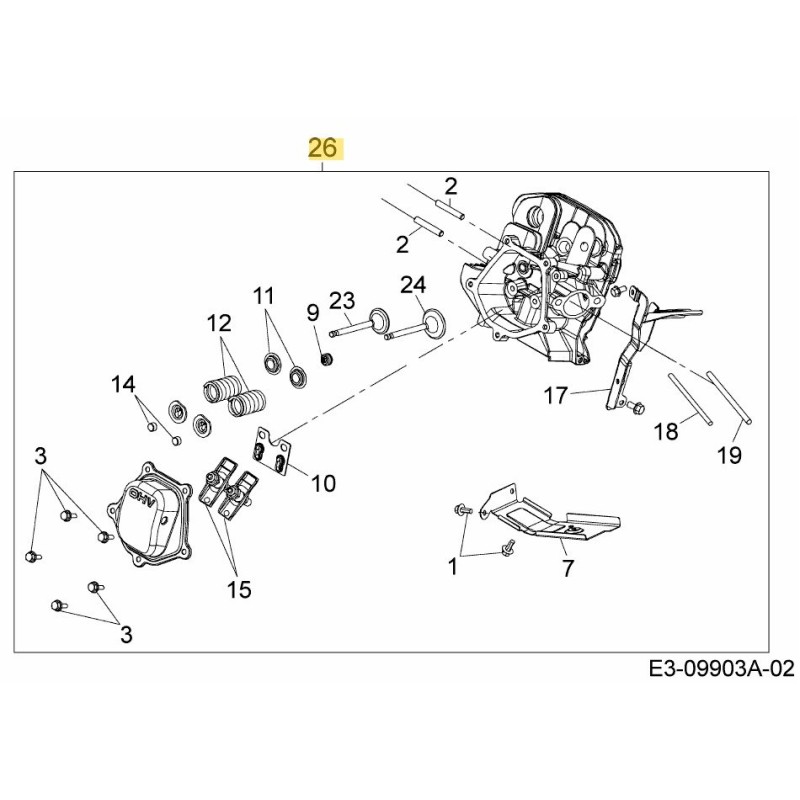 TESTATA DEL CILINDRO 651-05403 ORIGINALE MTD