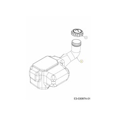 Kraftstofftank: CUB GT 751-0819B Original MTD