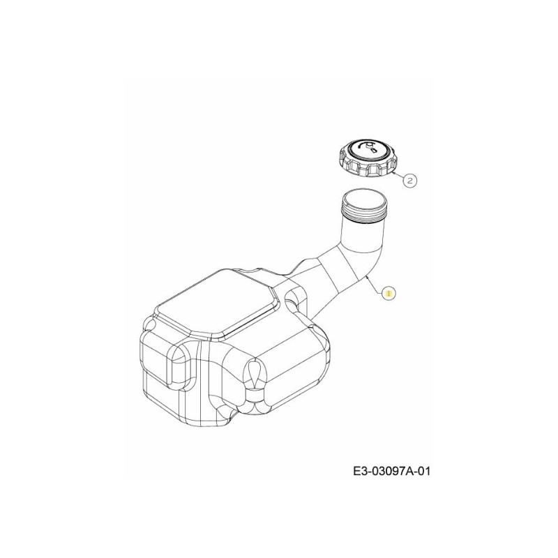 TANQUE DE COMBUSTIBLE: CUB GT 751-0819B ORIGINAL MTD