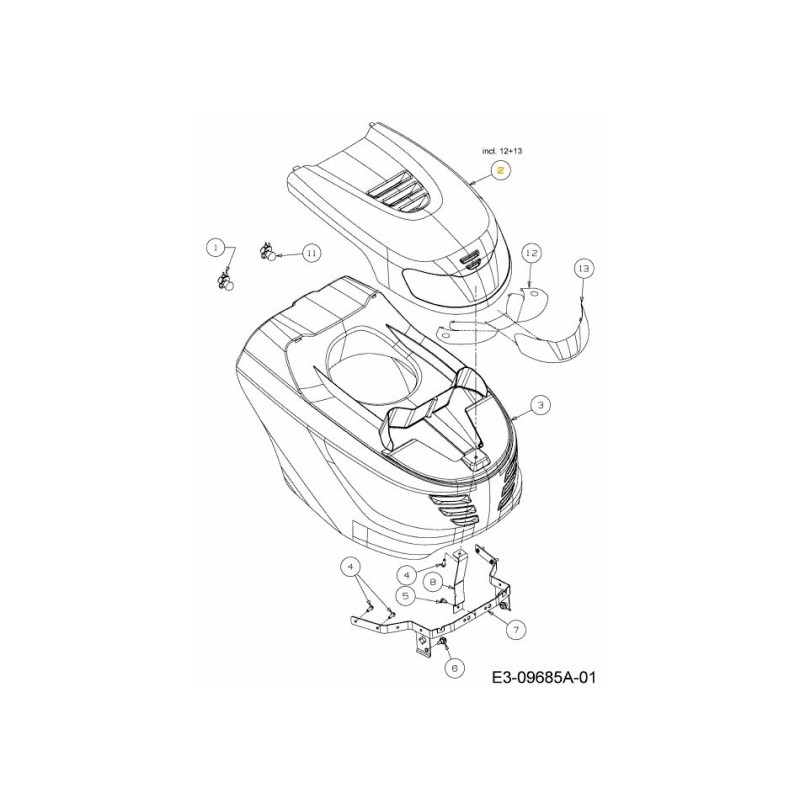 CAPPUCCIO ASM TOP G-STYLE NERO 631-05404 ORIGINALE MTD