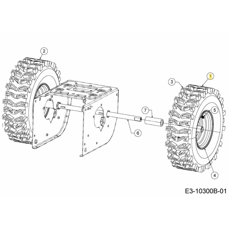 RUEDA: COMPLETA: 15x5x6 X-TRAC IZQUIERDA 634-04147ACB ORIGINAL MTD