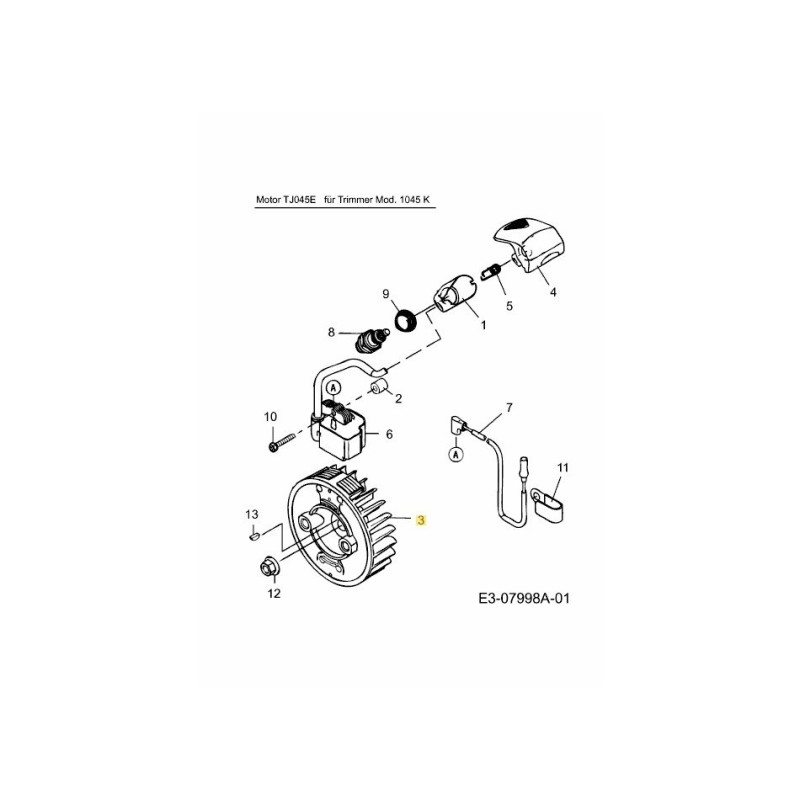 Schwungrad KM-007950 Original MTD