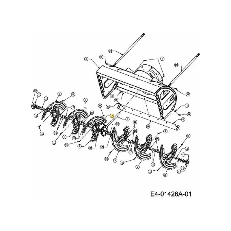 BROCHEUSE D'ESSIEU 738-04159 ORIGINAL MTD